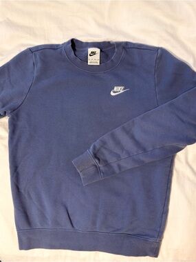 Nike Crewneck Sweatshirt in Periwinkle with White Swoosh